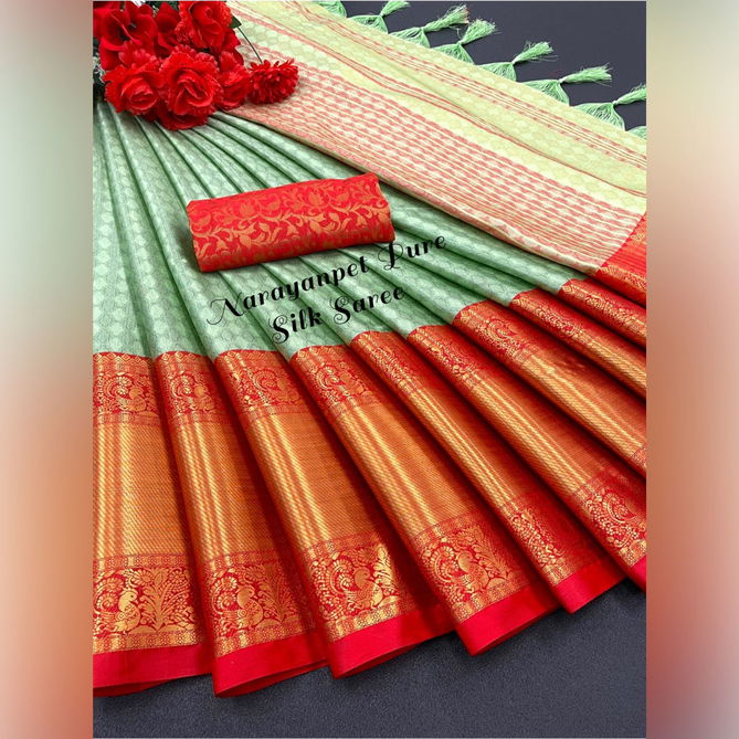 Aab Narayanpet Fancy Fancy Festive Wear Wholesale Sarees